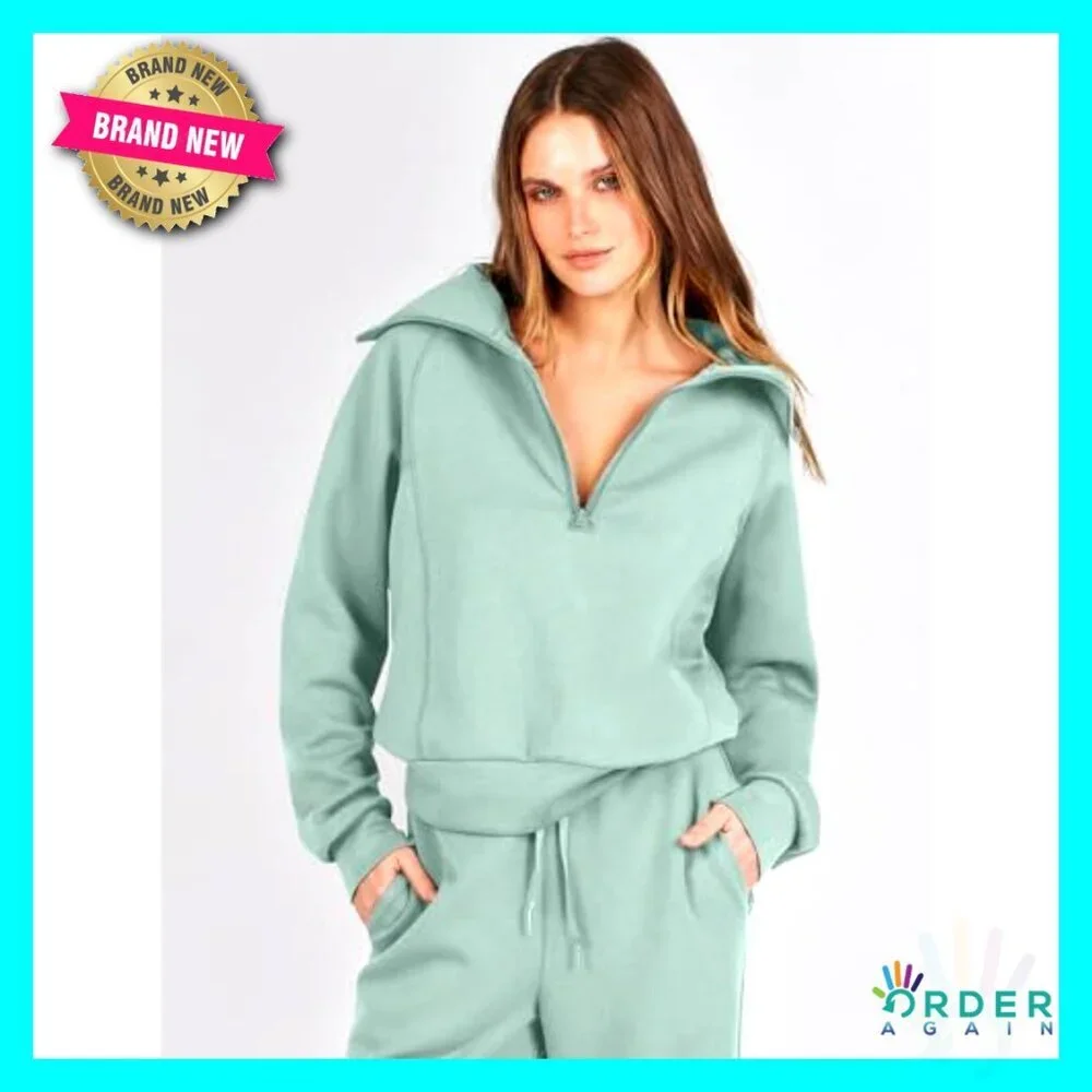 Oversized Sweatsuit Set Loose Fit Lounge Travel Active Wear Wide Leg Pants